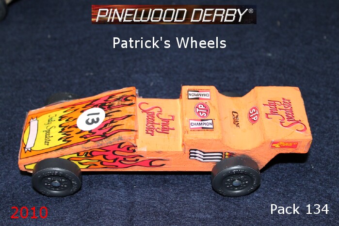 2010 Pinewood Derby Car 2, Our cars for this year's Pinewoo…