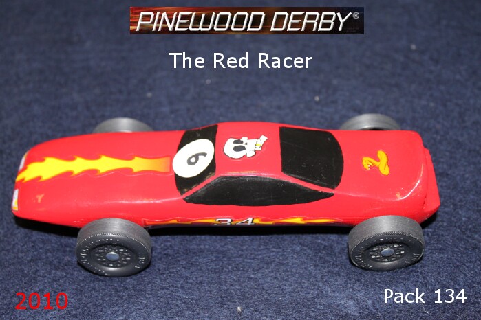 2010 Pinewood Derby Car 2, Our cars for this year's Pinewoo…